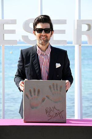 Adam Scott Icon Awards honoured tith handprints during the 9th Canneseries International Festival at Plage Du Majestic.