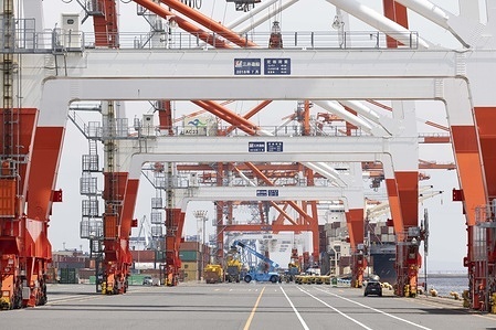 Shipping cranes seen at Tokyo Bay. Japan is heavily reliant on exports (e.g., automobiles, electronics), faces risks from U.S. tariffs, especially on cars (a proposed 25% tariff during Trump’s first term was deferred but remains a concern). Higher tariffs could reduce Japan’s U.S. market access, increase consumer prices, and hurt GDP growth. However, Japan’s strategic alignment with the U.S. and exemptions from some tariffs (steel tariffs in 2018) offer partial relief. Japan has also pivoted to diversify trade via agreements like the CPTPP and RCEP, reducing dependence on the U.S. market.