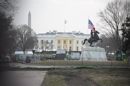 The White House, home of the U.S. President, Donald Trump, representing the executive branch of the federal government, is seen in Washington, D.C.