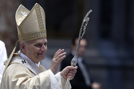 Pope Leo XIV celebrates Mass on the World Day of Prayer for Vocations and ordains ten new priests in St. Peter's Basilica at the Vatican