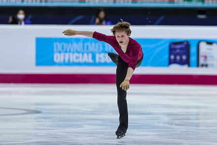 Ilia Malinin of United States of America competes during DAY1 - MEN S.P. ISU Grand Prix of Figure Skating Final Turin 2022 at Palavela.
