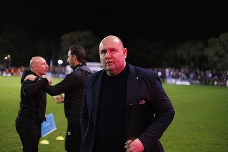 Sinisa Cohadzic, Head Coach of South Melbourne FC seen during Hahn Australia Cup Quarter Final match between Preston Lions FC and South Melbourne FC at Genis Steel Stadium. Final score; Preston Lions FC 1:2 South Melbourne FC.