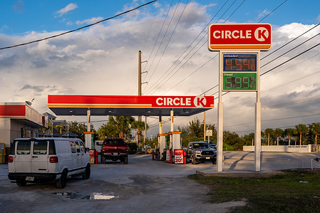 Gas prices soar past $4.50 per gallon at Circle K, Friday, in Big Coppitt Key Oil and gas prices have risen sharply since Israel and the United States attacked Iran and the flow of tankers through the Straight of Hormuz has been restricted.