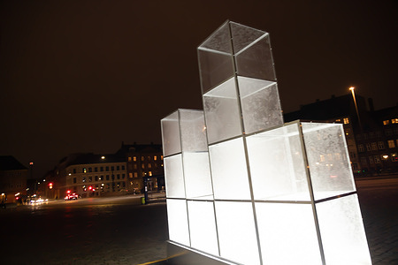 Ventilator by Lars Lundehave Hansen at Thorvaldsens Plads. The Copenhagen Light Festival runs from January 31 through the third week of February, coinciding with the winter vacation. It transforms the winter darkness into a vibrant celebration featuring 50 light art installations, lighting designs, and illuminations. The festival also offers various events, including the Lightrun with over 1,000 participants, guided tours, and a light treasure hunt.