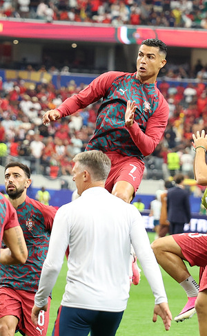 Cristiano Ronaldo of Portugal seen during the FIFA World Cup 2026 Round of 16 match between Portugal and Spain at AT&T Stadium. Final score; Portugal 0:1 Spain