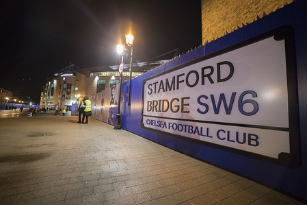 Stamford Bridge stadium home of Chelsea FC in South West London, England, UK. It is commonly known as The Bridge, it was first built in 1876.