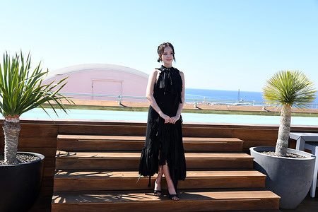 Kim Ji-soo attends the Jisoo Photocall at Hotel Majestic during the 9th Canneseries International Festival.