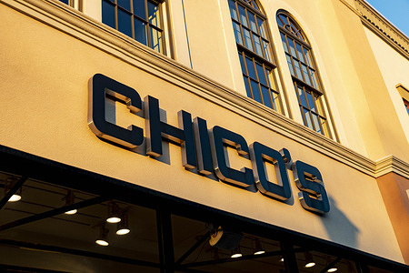 Chico’s logo seen at one of their stores.