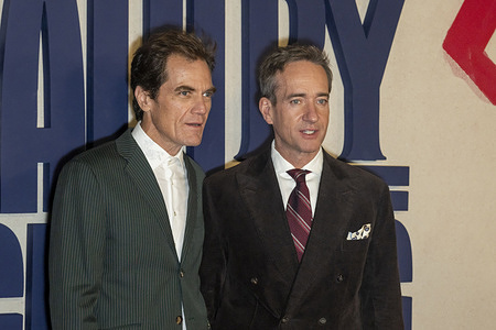 (L-R) Michael Shannon and Matthew Macfadyen attend Netflix's "Death By Lightning" New York Premiere at The Plaza Hotel