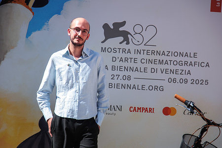 Jaume Claret Muxart attends the red carpet of the film "Estrany Riu (Strange River)" at the Sala Darsena during the 82nd Venice Film Festival.