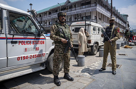 Indian forces stand guard on a street in Srinagar. Tensions between India and Pakistan have intensified following a militant attack in Kashmir’s Pahalgam on April 22, 2025, that left 26 dead and is reportedly linked to Pakistan. In retaliation, India has enacted strong measures including banning Pakistani ships, suspending the Indus Water Treaty, halting all imports, and cancelling visas for Pakistani nationals. With hostility mounting, the threat of a limited conflict looms, drawing attention to how neighboring countries like China, Sri Lanka, Nepal, Maldives, and Bhutan might respond.