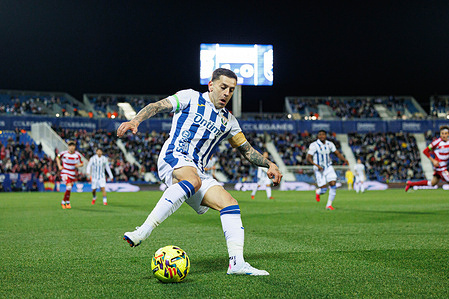 Ruben Pena Jimenez (CD Leganes) seen in action during LaLiga HYPERMOTION game between teams of CD Leganes and Granada CF at Ontime Butarque. Final Score : CD Leganes 1 : 0 CF Granada