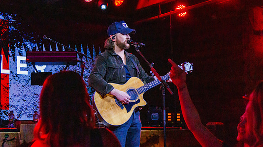 Nate Haller performs at Cook County Saloon in Edmonton, on his "thought About You" tour.