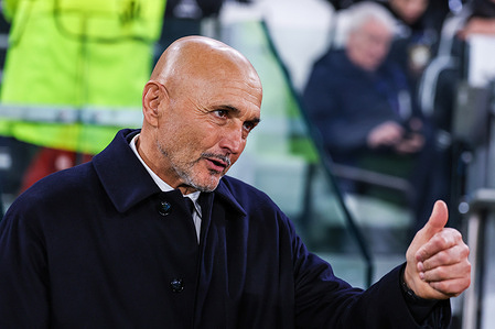 Luciano Spalletti Head Coach of Juventus FC gestures during UEFA Champions League 2025/26 League Phase - Matchday 6 football match between Juventus FC and Pafos FC at Allianz Stadium. Final score; Juventus FC 2 : 0 Pafos FC.