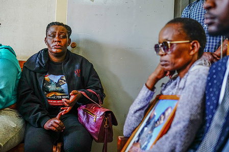 Elizabeth Auma, mother and Alvy Okello, wife of missing fisherman Brian Odhiambo attend a court hearing on his disappearance at the world renowned Lake Nakuru National Park. Lake Nakuru National Park rangers arrested Brian Odhiambo on January 18 2025 for allegedly fishing illegally before he went missing. Six months later, his whereabouts remain unknown.