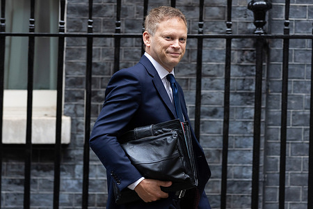 Grant Shapps seen leaving a pre Budget cabinet meeting in Downing Street, London.