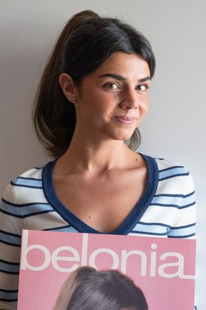 Singer Mafalda Cardenal, poses during the presentation of the album Belonia at the Sony Music offices.