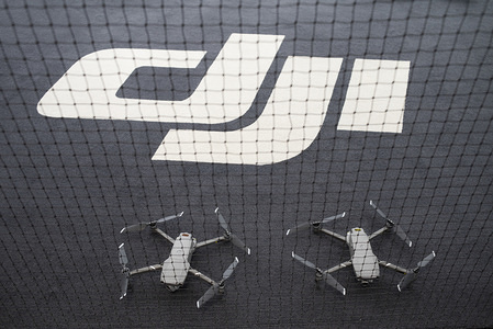 The new DJI Mavic 2 Pro and Mavic 2 Zoom drones at DJI flying area official store in Hong Kong.
Drone manufacturing leader DJI releases 2 of it's latest products, the Marvic 2 pro and the Marvic 2 zoom on 23rd August 2018. The Marvic 2 Pro is equipped with a upgraded 1 inch camera sensor for improved quality, while the Marvic 2 zoom allows users to use the digital zoom function in flight.