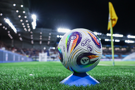 Official matchball seen during FIFA World Cup 2026 qualifier football match between Italy and Estonia at New Balance Arena Italy 5 - 0 Estonia