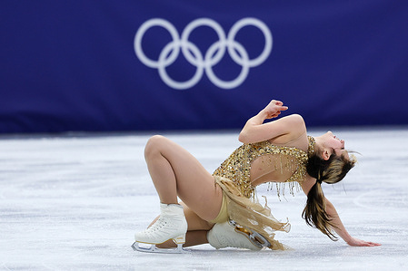 Alysa Liu of United States of America competes during the Figure Skating Women Single Skating - Free Skating of the Milano Cortina 2026 Winter Olympics at Milano Ice Skating Arena in Milan.