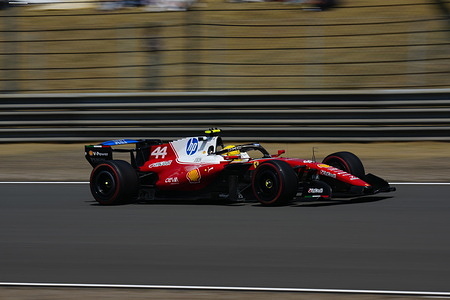 Lewis Hamilton of Great Britain driving the (44) Scuderia Ferrari SF-26 on track during practice ahead of the F1 Grand Prix of China at Shanghai International Circuit.