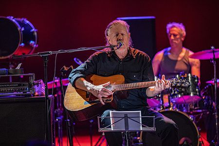 Michael Gira, guitarist and leader of Swans, performs live at the Teatro Nuovo. The Swans' concert is coming up this fall for Ferrara Sotto le Stelle.
