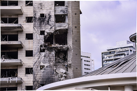 A penetrated shelter room in a civil house which was directly hit in Petah Tikva by an Iranian ballistic missile barrage towards Israel. Israel launched a sweeping assault on the heart of Iran’s nuclear and military structure, deploying warplanes and drones previously smuggled into the country to strike key facilities and kill top generals and scientists — a barrage it said was necessary before its adversary got any closer to building an atomic weapon. Iran retaliates by unleashing scores of ballistic missiles on Israel, where explosions flared in the skies over Jerusalem and Tel Aviv and shook the buildings below.