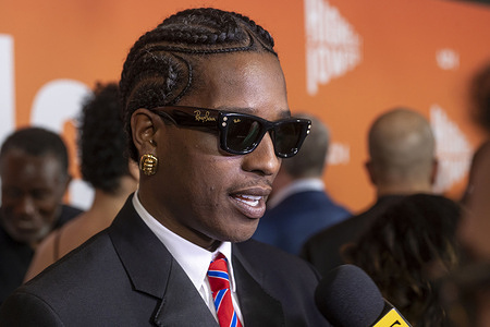 A$AP Rocky attends the "Highest 2 Lowest" New York Premiere at Brooklyn Academy of Music in New York City.