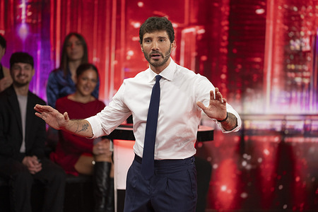 Stefano De Martino seen during the 2th episode of the Rai 2 TV show "Step Stasera tutto è possibile" 2026 edition at Auditorium Rai.