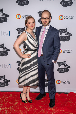 Alma Sarai and Zach Parsons attend “Cows Come Home” screening at Hot Docs Cinema. "Cows Come Home" follows Tabby Acres, as she moves back to her small town and tries to put her life back together with the help of her best friend and the world of competitive cow showing.