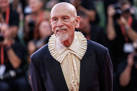 American actor John Malkovich attends the red carpet of the film "Wild Horse Nine" at the 83rd Venice International Film Festival at the Palazzo del Cinema.