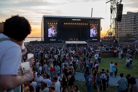 American indie rock band Big Thief perform on the Estrella Damm stage during the Primavera Sound Porto 2026 at Parque da Cidade on the first day of the event.
