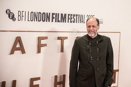 Luca Guadagnino attends the Headline Gala screening of "After The Hunt" during the 69th BFI London Film Festival at The Royal Festival Hall.