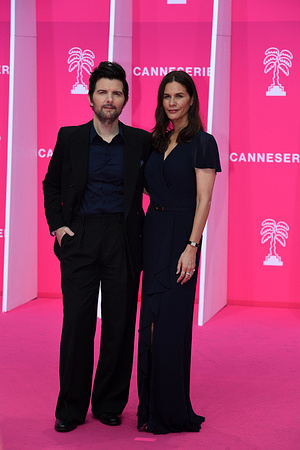 Adam Scott and Naomi Scott attend Day Four of the 9th Canneseries International Festival. Pink Carpet - The 9th Canneseries International Festival - Day 4