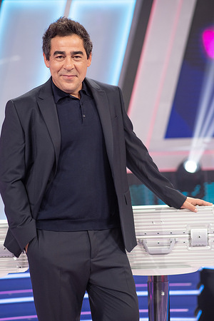 Actor Pablo Chiapella poses during the presentation of the RTVE program "Algo que Declarar” at the Prado del Espino studios.