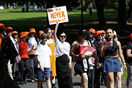 A participant holds a placard during the Walk Against Family Violence. The Walk Against Family Violence 2025 brought more than 2,000 participants to Birrarung Marr as part of the global 16 Days of Activism against Gender-Based Violence. The annual event called for stronger prevention of family violence and promoted safety, equality, and respect across Victoria. Participants walked to Treasury Gardens, where community leaders, advocates, and support services addressed the ongoing impacts of violence against women. Organisers encouraged attendees to wear orange in solidarity with victim-survivors, raising awareness and supporting a future free from gender-based harm.