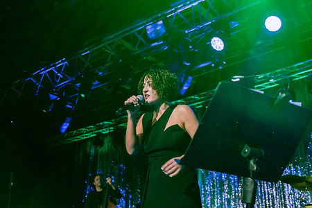 Contemporary Kurdish singer and musician Aynur Doğan perform in a concert at the Nazim Hikmet Cultural Center in Ankara.