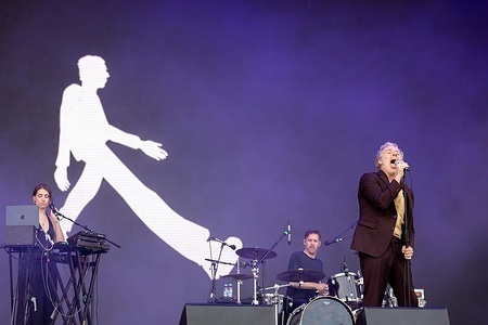 British musician Baxter Dury performs during the Primavera Sound Porto 2026 at Parque da Cidade.