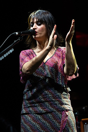Italian singer-songwriter Carmen Consoli performs live during a concert at Carroponte.