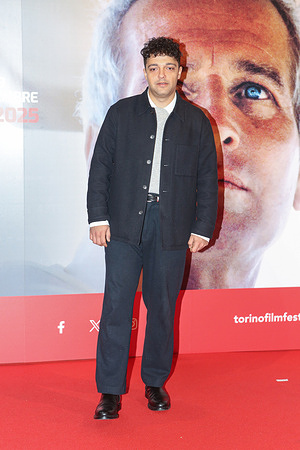Ameer Fakher Eldin attends the red carpet on Day 3 of the 43rd Turin Film Festival.
