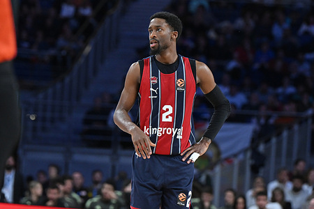 Kobi Simmons of Kosner Baskonia in action during the Turkish Airlines EuroLeague between Real Madrid and Kosner Baskonia at Movistar Arena. Final score; Real Madrid 94:87 Kosner Baskonia