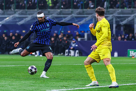 Manuel Akanji of FC Internazionale seen in action during UEFA Champions League 2025/26 League Knockout Play-off Second Leg football match between FC Internazionale and FK Bodo/Glimt at San Siro Stadium in Milan
