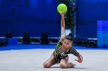 Sofia Raffaeli (ITA) seen during the Rhythmic Gymnastics FIG World Cup Finals 2025 Milano at Unipol Forum.