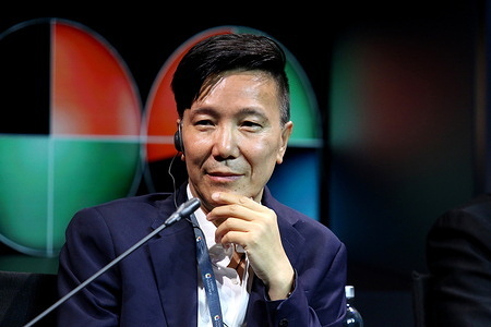 Suen Yu-Fai, producer; Managing Director, Berkley Media Group Limited seen at a session Cinema as a Business. How to Ensure Further Growth, Development, and Profitability of the Industry? the framework of the XI St. Petersburg International Forum of United Cultures, which is taking place in St. Petersburg.