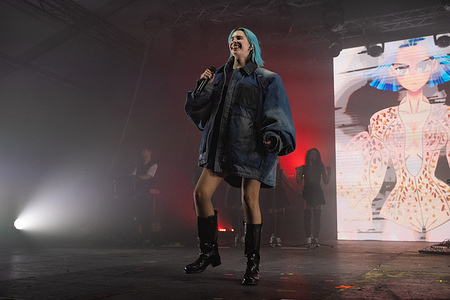 Rosa Luini aka Rose Villain performs live at Casa della Musica during the Radio Trilogy Tour 2025.