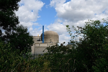 Saint Alban du Rhone nuclear power plant in France.