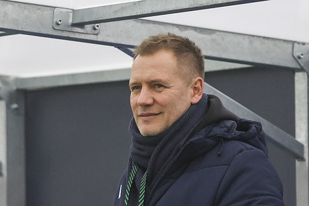 Tomasz Rzasa of Lech Poznan seen during the UEFA Conference League 2025/2026 match between Sigma Olomuniec and Lech Poznan at Andruv Stadium. FInal Score; Sigma Olomunie 1:2 Lech Poznan.