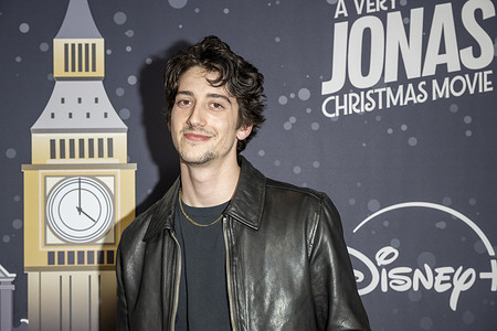 Milo Manheim attends Disney+'s "A Very Jonas Christmas Movie" New York Premiere at New York City Center.