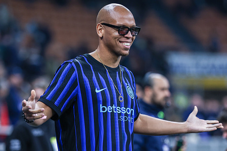 Francis Mercier dj and producer seen during Serie A 2025/26 football match between FC Internazionale and SS Lazio at San Siro Stadium.