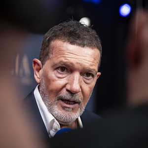 Actor Antonio Banderas attends during the red carpet of the Talia Awards of the Academy of Performing Arts at the Teatro Canal.